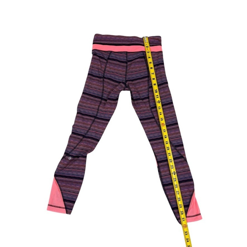 Lululemon Speed Tight IV Striped Pink Full-Length Leggings Women's‎ Size 4 - Picture 9 of 10